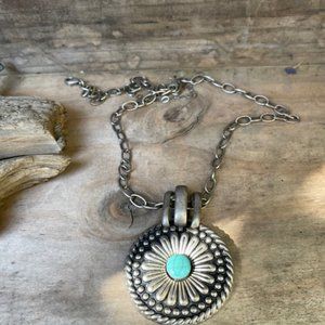 Vintage Montana Silversmith Southwest Concho Medallion Necklace